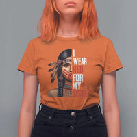 Native American Stop MMIW T Shirt For Women I Wear Red For My Sister - Wonder Print Shop