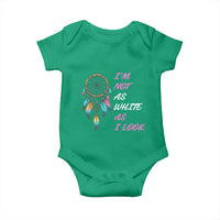 Native American Heritage Baby Onesie I Am Not As White As I Look - Wonder Print Shop