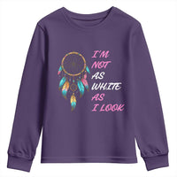 Native American Heritage Youth Sweatshirt I Am Not As White As I Look - Wonder Print Shop