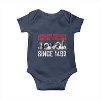 Native American Baby Onesie Homeland Security Fighting Terrorism Since 1492 - Wonder Print Shop