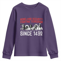 Native American Youth Sweatshirt Homeland Security Fighting Terrorism Since 1492 - Wonder Print Shop