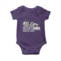 Homeland Security Fighting Terrorism Since 1492 Native American Baby Onesie - Wonder Print Shop