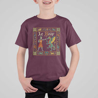 Le Boop Medieval Knight Dragon Fantasy Book Lover Humor T Shirt For Kid
