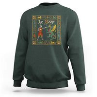 Le Boop Medieval Knight Dragon Fantasy Book Lover Humor Sweatshirt