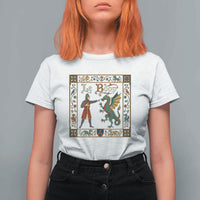 Le Boop Medieval Knight Dragon Fantasy Book Lover Humor T Shirt For Women