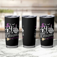 50th Birthday Halloween Tumbler Cup 49 Plus Middle Finger Zero Hexes Given Gift For Women
