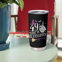 50th Birthday Halloween Tumbler Cup 49 Plus Middle Finger Zero Hexes Given Gift For Women