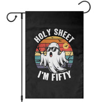 50th Birthday Halloween Ghost Garden Flag Holy Sheet I'm Fifty