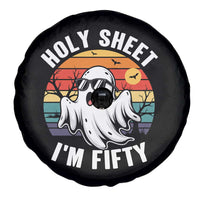 50th Birthday Halloween Ghost Spare Tire Cover Holy Sheet I'm Fifty