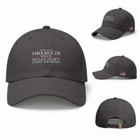 Obama 2028 Since Rules Don't Exist Anymore Baseball Cap Funny Political Sarcastic Humor
