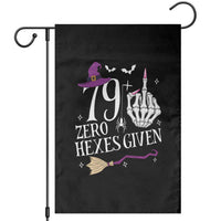 80th Birthday Halloween Garden Flag 79 Plus Middle Finger Zero Hexes Given Gift For Women