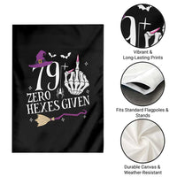 80th Birthday Halloween Garden Flag 79 Plus Middle Finger Zero Hexes Given Gift For Women