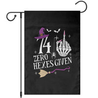 75th Birthday Halloween Garden Flag 74 Plus Middle Finger Zero Hexes Given Gift For Women