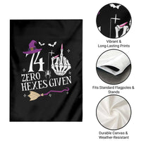 75th Birthday Halloween Garden Flag 74 Plus Middle Finger Zero Hexes Given Gift For Women