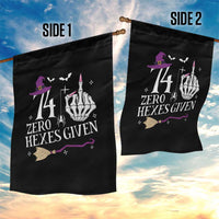 75th Birthday Halloween Garden Flag 74 Plus Middle Finger Zero Hexes Given Gift For Women