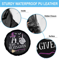 75th Birthday Halloween Spare Tire Cover 74 Plus Middle Finger Zero Hexes Given Gift For Women