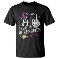 75th Birthday Halloween T Shirt 74 Plus Middle Finger Zero Hexes Given Gift For Women