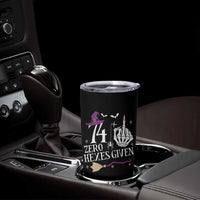 75th Birthday Halloween Tumbler Cup 74 Plus Middle Finger Zero Hexes Given Gift For Women