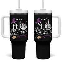 75th Birthday Halloween Tumbler With Handle 74 Plus Middle Finger Zero Hexes Given Gift For Women