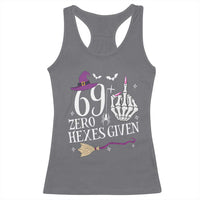 70th Birthday Halloween Racerback Tank Top 69 Plus Middle Finger Zero Hexes Given Gift For Women