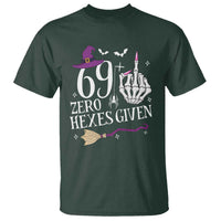 70th Birthday Halloween T Shirt 69 Plus Middle Finger Zero Hexes Given Gift For Women