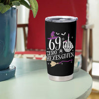 70th Birthday Halloween Tumbler Cup 69 Plus Middle Finger Zero Hexes Given Gift For Women
