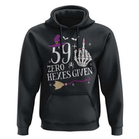 60th Birthday Halloween Hoodie 59 Plus Middle Finger Zero Hexes Given Gift For Women