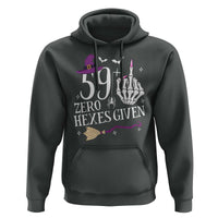 60th Birthday Halloween Hoodie 59 Plus Middle Finger Zero Hexes Given Gift For Women