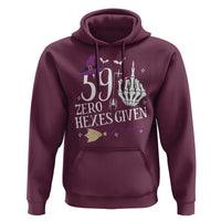 60th Birthday Halloween Hoodie 59 Plus Middle Finger Zero Hexes Given Gift For Women