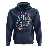 60th Birthday Halloween Hoodie 59 Plus Middle Finger Zero Hexes Given Gift For Women