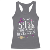 60th Birthday Halloween Racerback Tank Top 59 Plus Middle Finger Zero Hexes Given Gift For Women