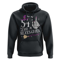 55th Birthday Halloween Hoodie 54 Plus Middle Finger Zero Hexes Given Gift For Women