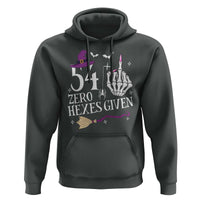 55th Birthday Halloween Hoodie 54 Plus Middle Finger Zero Hexes Given Gift For Women