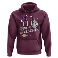 55th Birthday Halloween Hoodie 54 Plus Middle Finger Zero Hexes Given Gift For Women