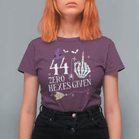 45th Birthday Halloween T Shirt For Women 44 Plus Middle Finger Zero Hexes Given Gift For Women