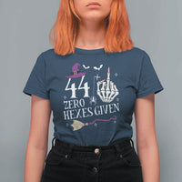 45th Birthday Halloween T Shirt For Women 44 Plus Middle Finger Zero Hexes Given Gift For Women