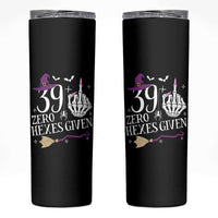 40th Birthday Halloween Skinny Tumbler 39 Plus Middle Finger Zero Hexes Given Gift For Women