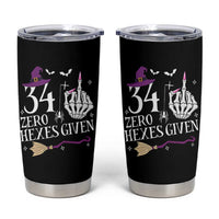 35th Birthday Halloween Tumbler Cup 34 Plus Middle Finger Zero Hexes Given Gift For Women