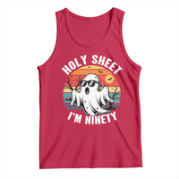 90th Birthday Halloween Ghost Tank Top Holy Sheet I'm Ninety
