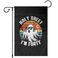 40th Birthday Halloween Ghost Garden Flag Holy Sheet I'm Forty