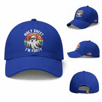 40th Birthday Halloween Ghost Baseball Cap Holy Sheet I'm Forty