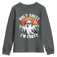 40th Birthday Halloween Ghost Youth Sweatshirt Holy Sheet I'm Forty