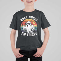 30th Birthday Halloween Ghost T Shirt For Kid Holy Sheet I'm Thirty