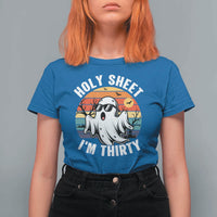 30th Birthday Halloween Ghost T Shirt For Women Holy Sheet I'm Thirty