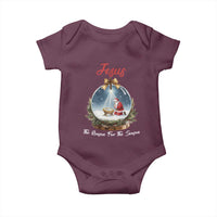 Jesus Santa Christmas Baby Onesie The Reason For The Season - Wonder Print Shop