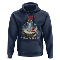 Jesus Santa Christmas Hoodie The Reason For The Season - Wonder Print Shop