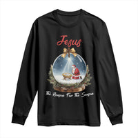 Jesus Santa Christmas Long Sleeve Shirt The Reason For The Season - Wonder Print Shop