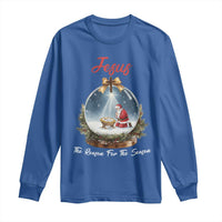 Jesus Santa Christmas Long Sleeve Shirt The Reason For The Season - Wonder Print Shop
