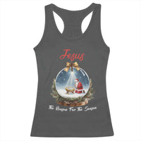 Jesus Santa Christmas Racerback Tank Top The Reason For The Season - Wonder Print Shop