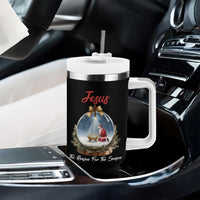 Jesus Santa Christmas Tumbler With Handle The Reason For The Season - Wonder Print Shop